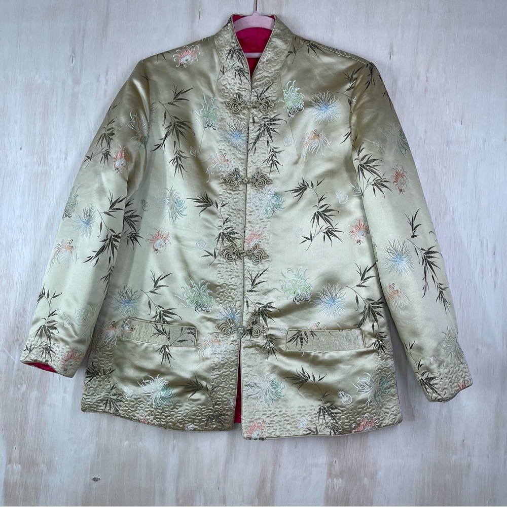 Peony’s Women's Traditional Chinese Lady Reversible
Satin Jacket Coat Size L